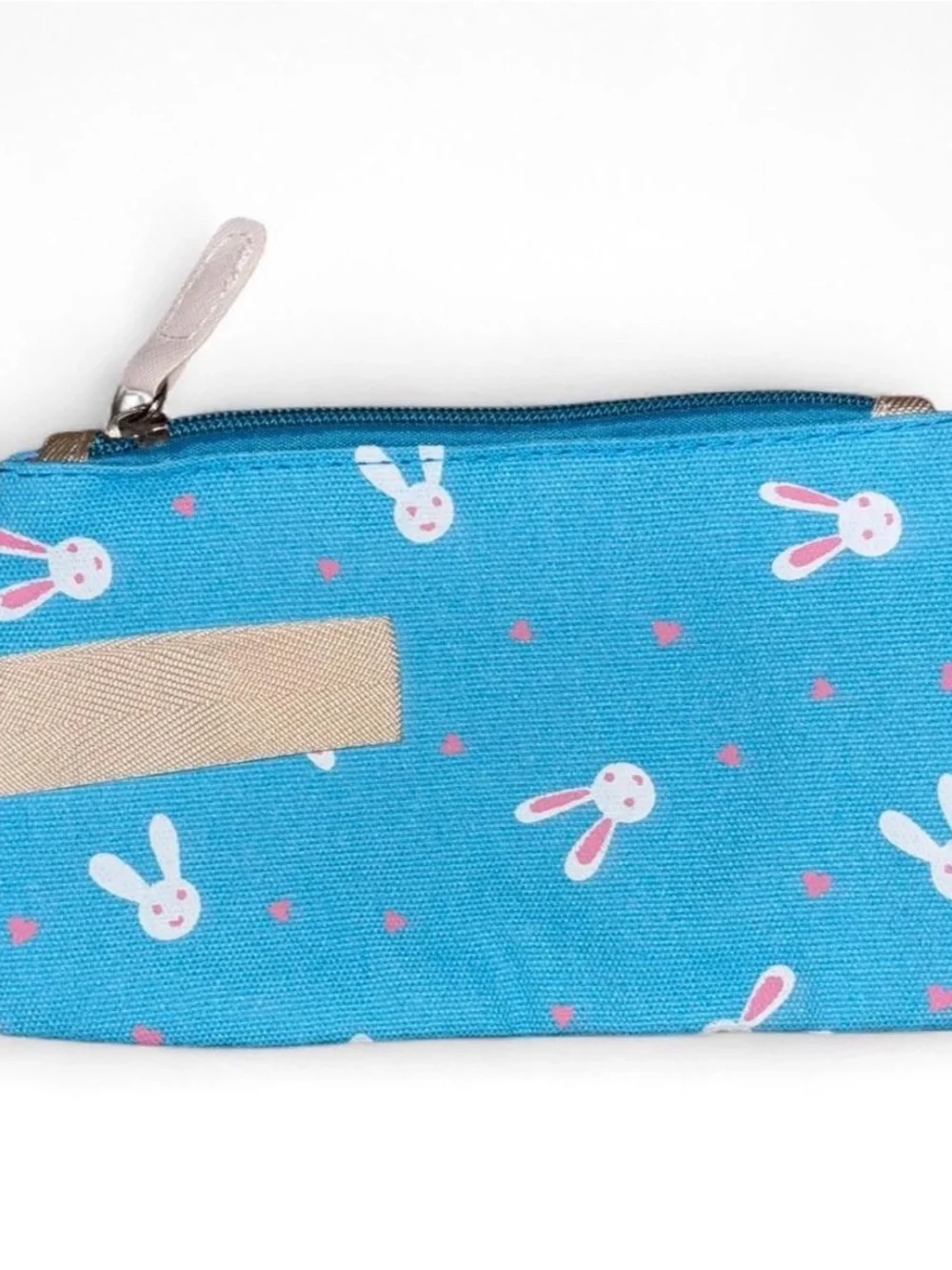 Source Unknown Blue Bunny Print Kids Backpack with Matching Pouch